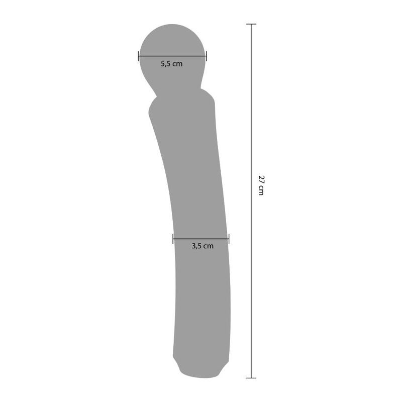 Varinha Curva XOCOON Fúcsia Recarregável com vibração e design ergonómico