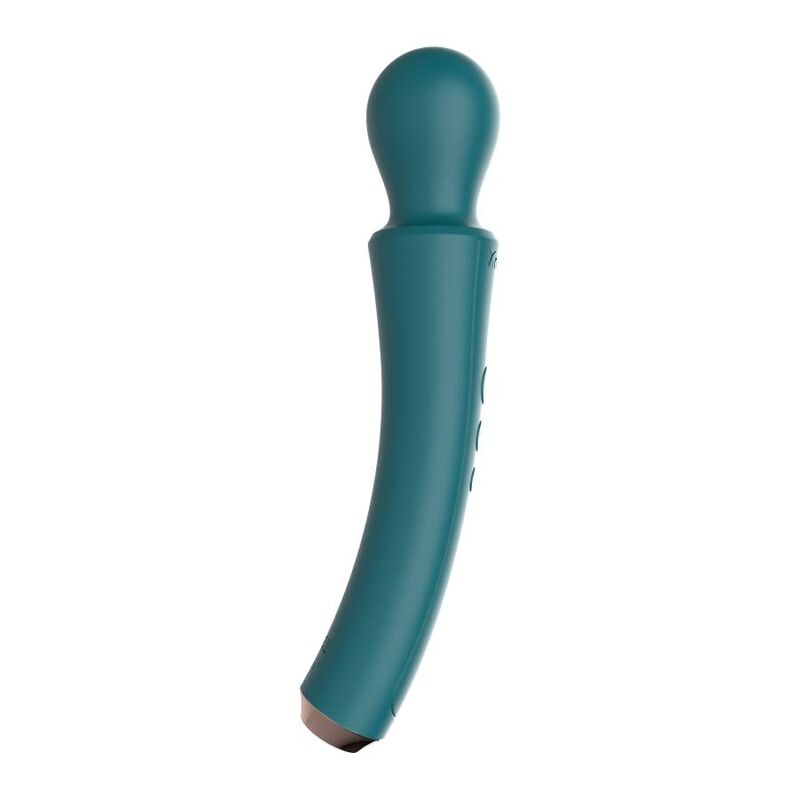 Varinha Curva Verde XOCOON com vibração forte para massagem corporal e estimulação erótica.