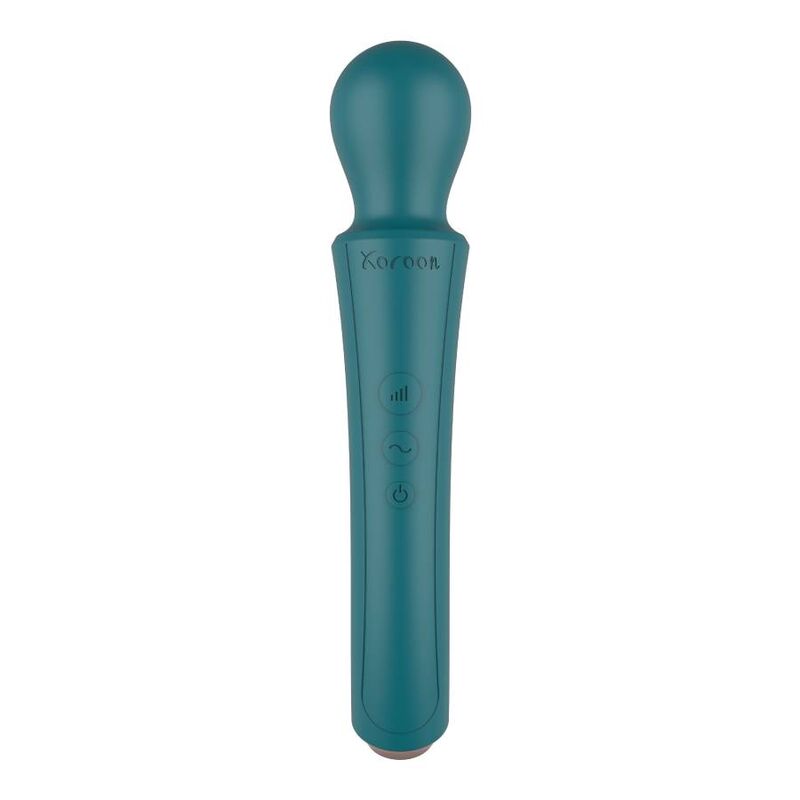 Varinha Curva Verde XOCOON com vibração forte para massagem corporal e estimulação erótica.