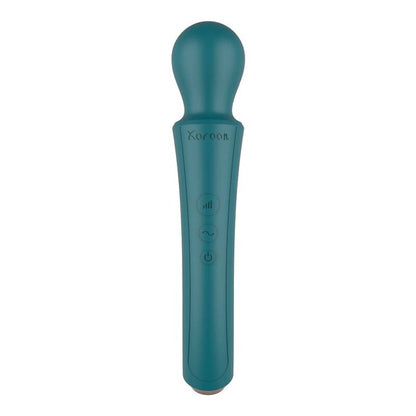 Varinha Curva Verde XOCOON com vibração forte para massagem corporal e estimulação erótica.