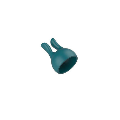 Close-up do XOCOON Acessório Massageador Pessoal Silicone Flexível Verde, destacando sua textura e design para estimulação versátil.