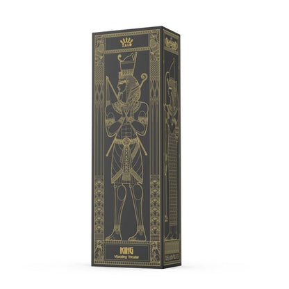 Vibrador ZALO King Thruster Preto com tecnologia PowerThrust e cristais Swarovski