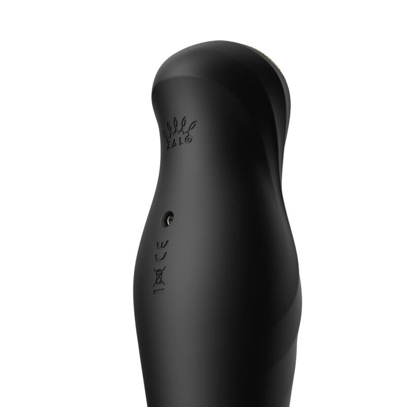 Vibrador ZALO King Thruster Preto com tecnologia PowerThrust e cristais Swarovski