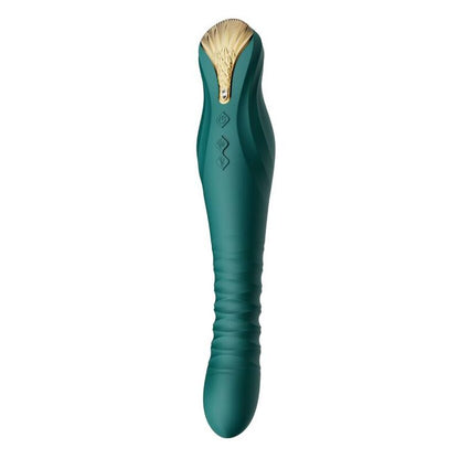ZALO Vibrador Thruster KING PowerThrust com App na cor verde, mostrando o design e detalhes premium.