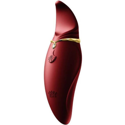 Vibrador pulsador ZALO Hero vermelho para estimulação clitoriana com tecnologia PulseWave.