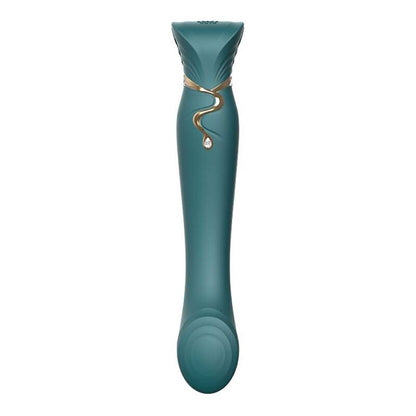 ZALO Vibrador Queen G-Spot PulseWave Verde com cristal Swarovski