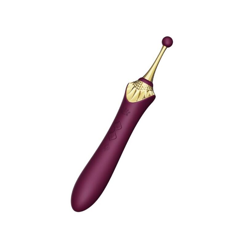 Close-up of the ZALO Massajador Clitoriano Bess 2 com Aquecimento e Acessório Anal, showing its design and features.