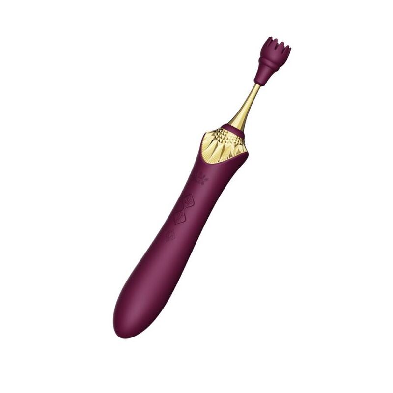 Close-up of the ZALO Massajador Clitoriano Bess 2 com Aquecimento e Acessório Anal, showing its design and features.