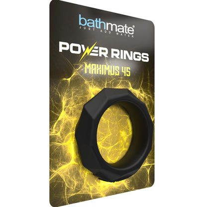Close-up do BATHMATE Anel Peniano Power Ring MXIMO 45 Silicone, mostrando sua textura macia e flexível.