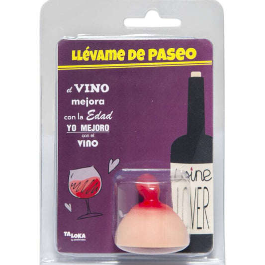 TALOKA Tampa para Garrafa Formato de Mamas, acessório divertido para vinho e decoração.