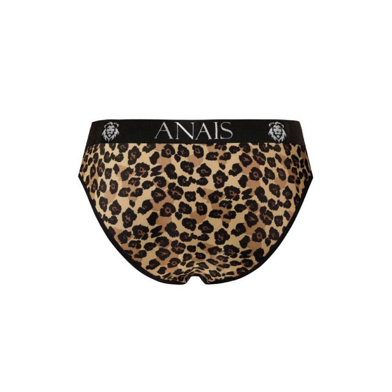 Anais Men Slip Mercury de microfibra com estampa animal e cintura elástica para conforto.