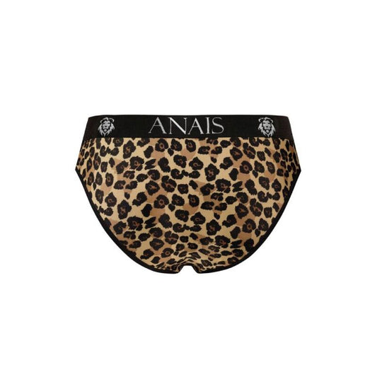 Anais Men Slip Mercury de microfibra com estampa animal e cintura elástica para conforto.