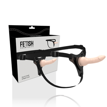 Arnês Fetish Submissivo de silicone realista 16cm para BDSM e prazer