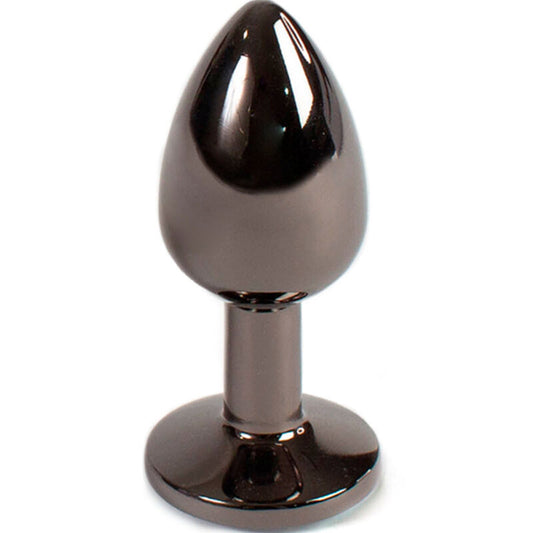 Plug Anal de Gunmetal SECRETPLAY Pequeno 7cm, ideal para exploração anal.