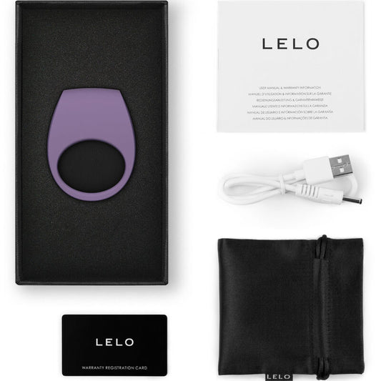 Close-up do LELO Anel Vibrador TOR 3, mostrando seu design ergonómico e textura de silicone macio.
