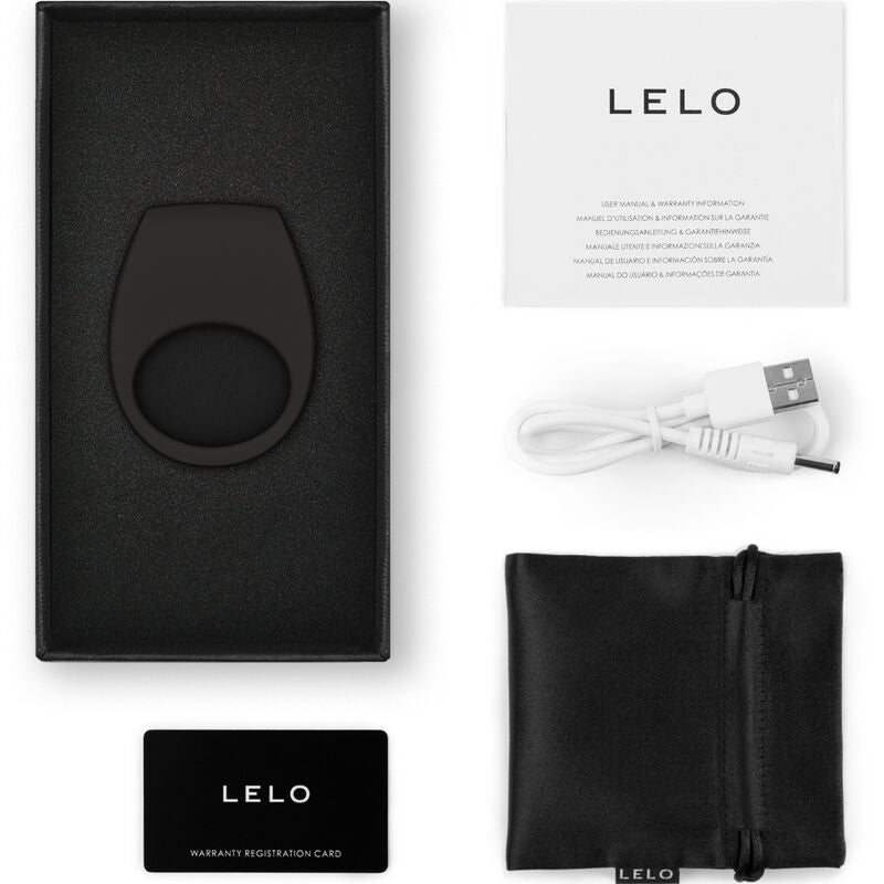 Close-up do LELO Anel Vibrador TOR 3, mostrando seu design ergonómico e textura de silicone macio.