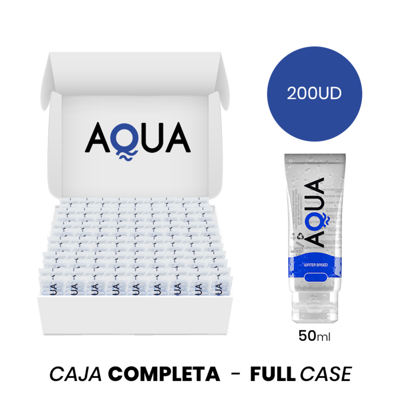 AQUA QUALITY Lubrificante À Base de Água Suave e Sedoso 50 ML para prazer e conforto íntimo