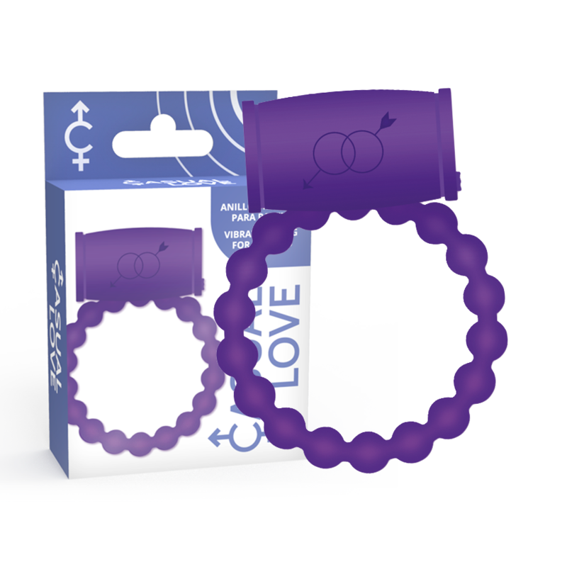CASUAL LOVE Anel Vibrador 25 Para Casais Violeta em silicone premium