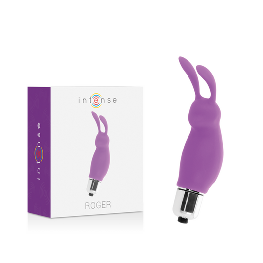 INTENSE Vibrador Coelho Roger Lils com design ergonómico e estimulador clitoriano, ideal para prazer multi-zona.