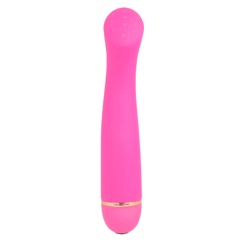 Close-up do Vibrador Lilo Intense Ponto G 20 Velocidades Silicone Rosa, destacando seu design ergonômico.