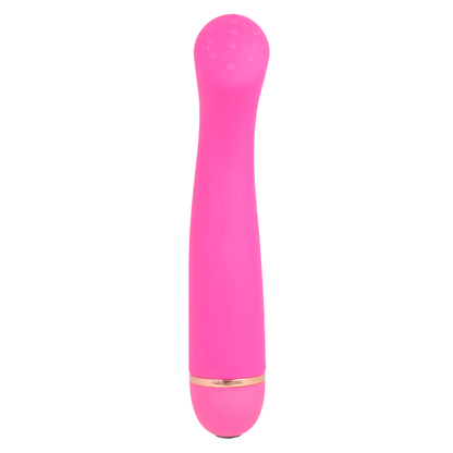 Close-up do Vibrador Lilo Intense Ponto G 20 Velocidades Silicone Rosa, destacando seu design ergonômico.