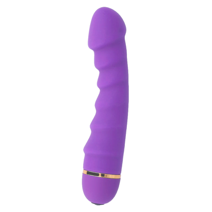 Vibrador Intense Sally Lilac em silicone com ponta curva para ponto G e 20 velocidades.