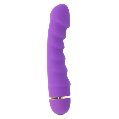 Vibrador Intense Sally Lilac em silicone com ponta curva para ponto G e 20 velocidades.