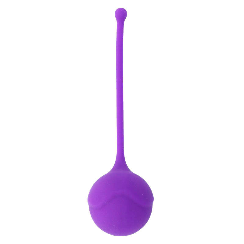 Close-up da Intense Kisha Fit One Bola de Kegel em silicone lilás, mostrando o seu design ergonómico e material suave para fortalecimento do assoalho pélvico.