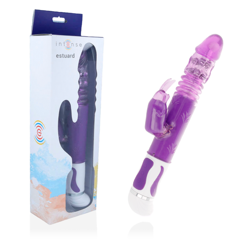 Vibrador Rotador Estuard Up&Down Lilás para prazer vaginal e clitoriano intenso.