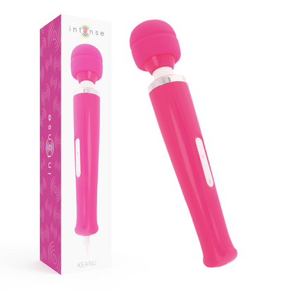 INTENSE Massageador Wand Keanu Rosa com cabeça flexível e design ergonómico