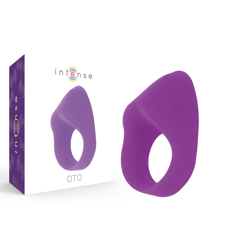 INTENSE Anel Vibrador Recarregável OTO Lilac, mostrando seu design ergonômico e material de silicone macio.