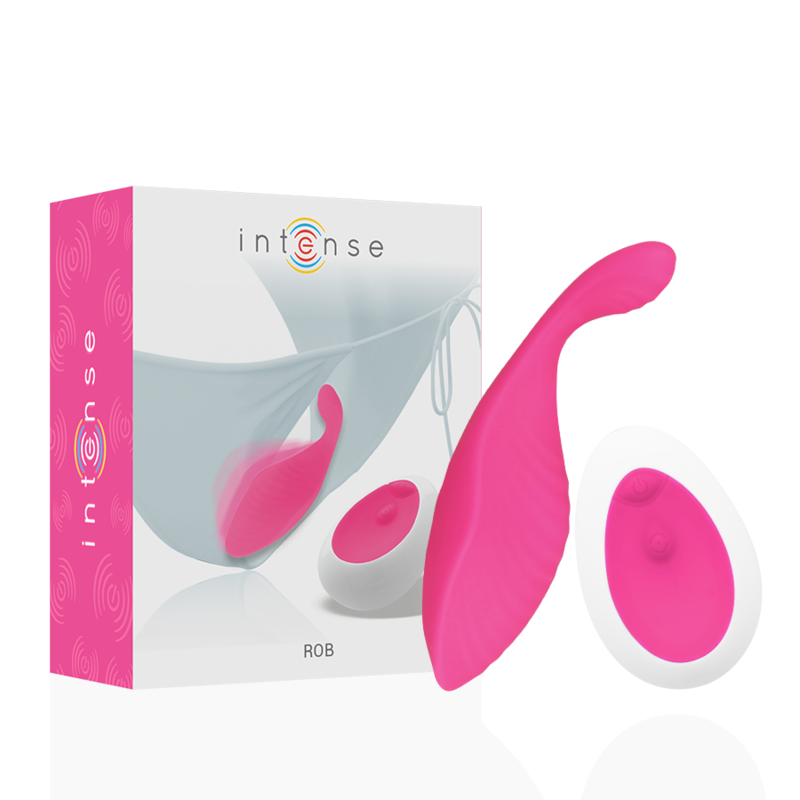 Close-up da Intense Calcinha Vibratória com Controle Remoto Rosa, mostrando seu design discreto e textura de silicone suave.