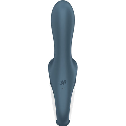 Close-up of the Satisfyer Booty Air Pump 2, an inflatable anal vibrator, showing its design and features.