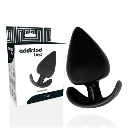 Close-up of the Addicted Toys Plug Anal 11cm showing its ergonomic design and smooth TPR material.