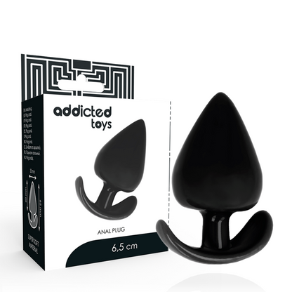 Imagem do Plug Anal ADDICTED TOYS 6.5cm, destacando o seu design ergonómico e material de silicone macio.