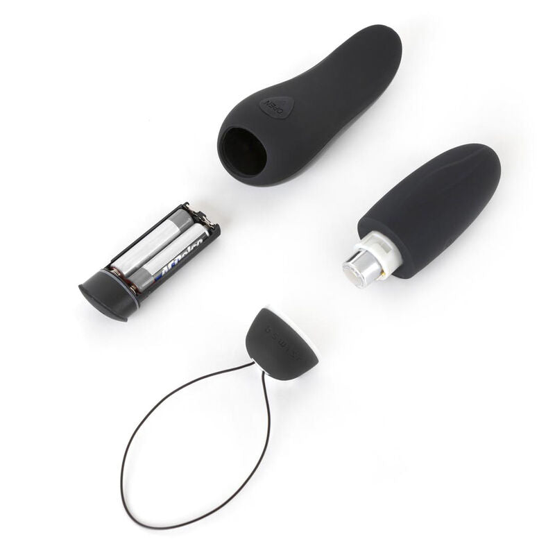 Vibrador Bala B SWISH Bnaughty Deluxe Unleashed Preto com controlo remoto sem fio.