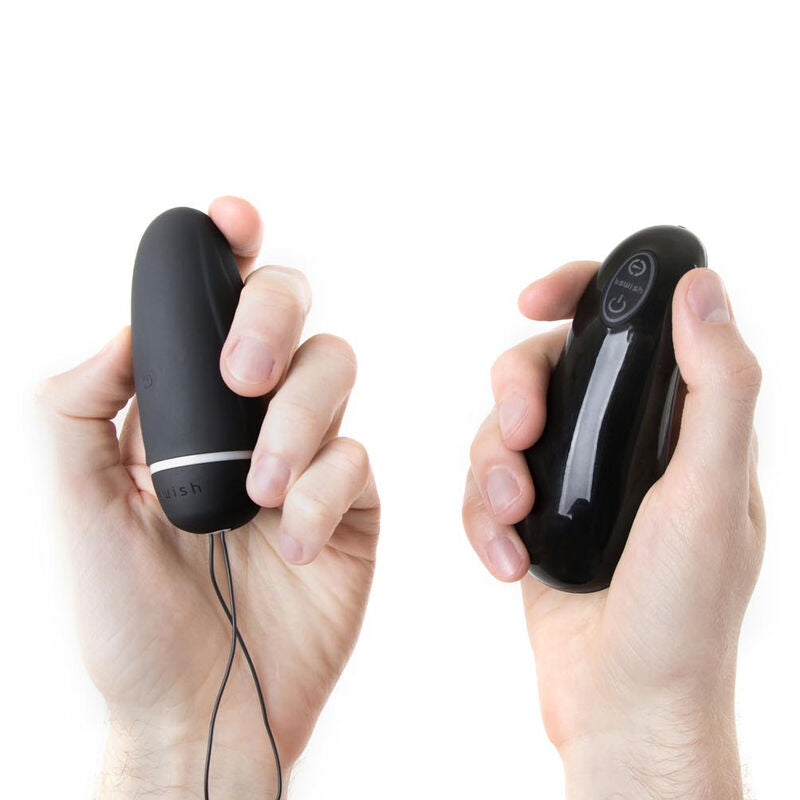 Vibrador Bala B SWISH Bnaughty Deluxe Unleashed Preto com controlo remoto sem fio.