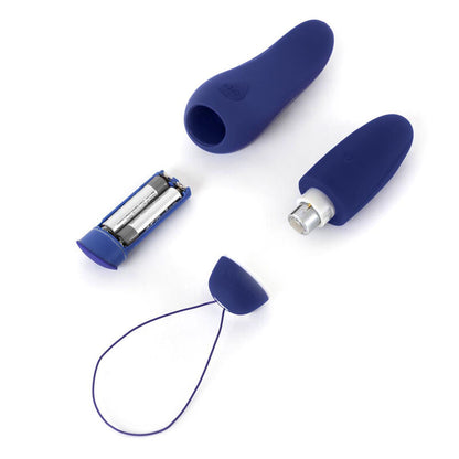 B SWISH Bnaughty Deluxe Unleashed Midnight Blue, um vibrador bala compacto com controlo remoto, perfeito para estimulação discreta e versátil.