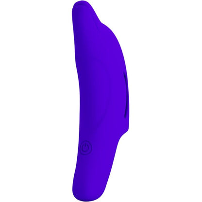 Vibrador de dedo PRETTY LOVE Delphini azul escuro de silicone