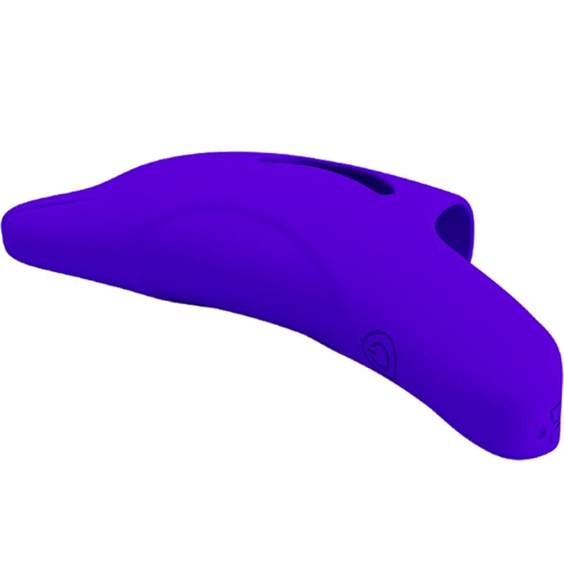 Vibrador de dedo PRETTY LOVE Delphini azul escuro de silicone