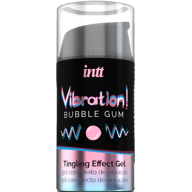 INTT Estimulante Íntimo Líquido Goma Vibrante 15ML para sensações intensas e sabor doce.