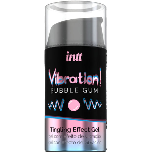 INTT Estimulante Íntimo Líquido Goma Vibrante 15ML para sensações intensas e sabor doce.