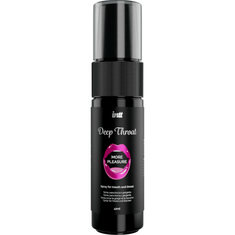 INTT Spray Oral Deep Throat Menta 12ml para prazer íntimo