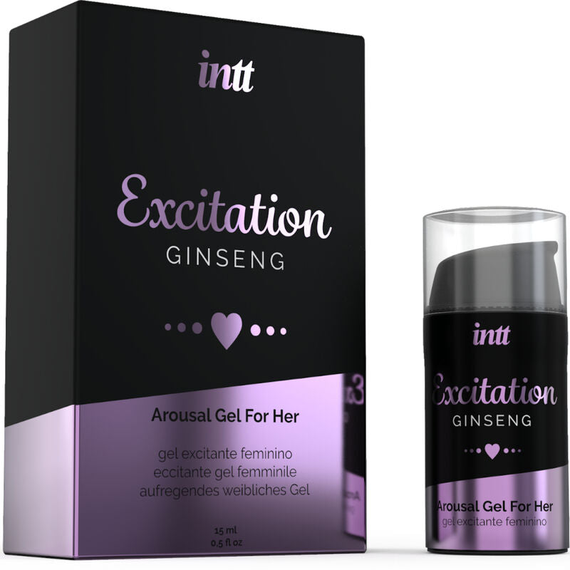 INTT LUBRICANTS Gel Estimulante Clitoriano com Efeito Calor 15ml, frasco com doseador