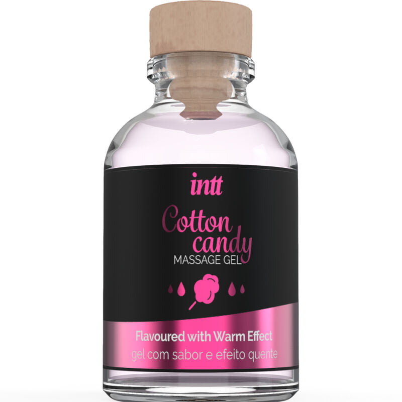 INTT Gel de Massagem & Sexo Oral Sabor Algodão Doce Aquecedor 30ml para prazer sensual