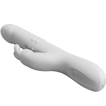 Close-up of the PRETTY LOVE Vibrador Reese showing its dual stimulation design and smooth silicone texture.