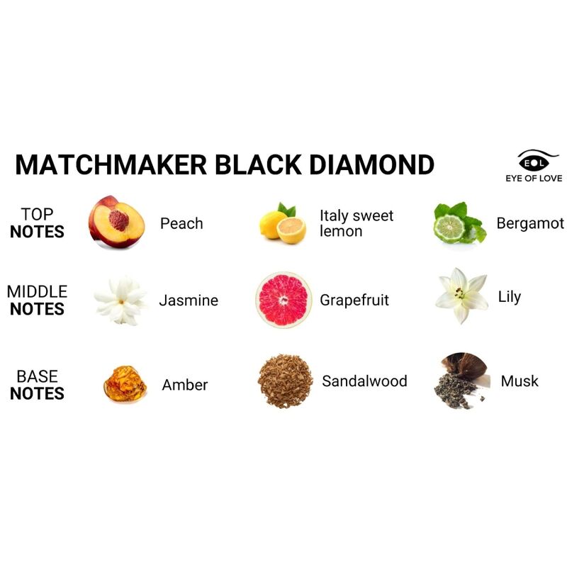 Vela de Massagem Matchmaker Black Diamond Attract Her 150ml