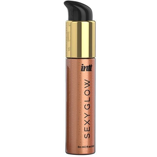 INTT Sexy Glow Iluminador Corporal 60ml para pele com brilho dourado e aroma de baunilha