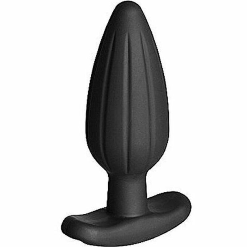 Plug Anal de Silicone Preto Rocker Grande
