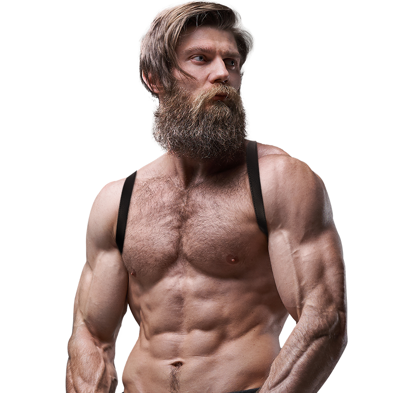 Detalhe do Arnês de Peito Masculino FETISH SUBMISSIVE ATTITUDE em couro ecológico ajustável.